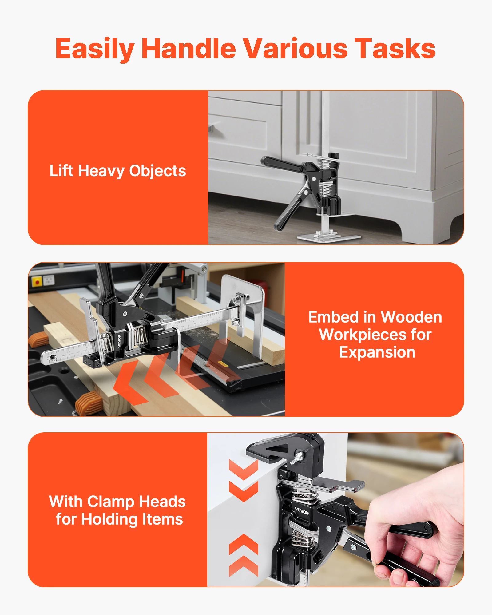 Metal Labor Saving Arm Jack Tool with Magnetic Level