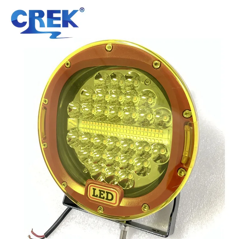 Crek 12v Led Work Light Mask 7 Inch White Yellow Spot Flood Driving
