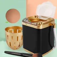 Mini Washing Machine Toy Mini Electric Makeup Brush Cleaner Dehydration Spin Dryer Toys Coffee Mixer Home Toy 1
