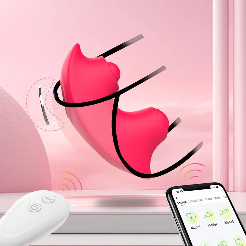 Ladies' Masturbator Invisible Rose Wearing Vibration Beating Jumping Egg Female Underwear Magnetic vibrator Massage Ladies