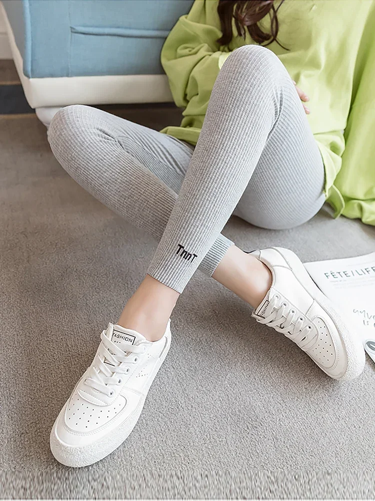 Pregnant Woman Adjustable Big Size Leggings New Maternity Pants Pregnancy Thin Soft Cotton High Waist Mother Clothes 3 Colors 5