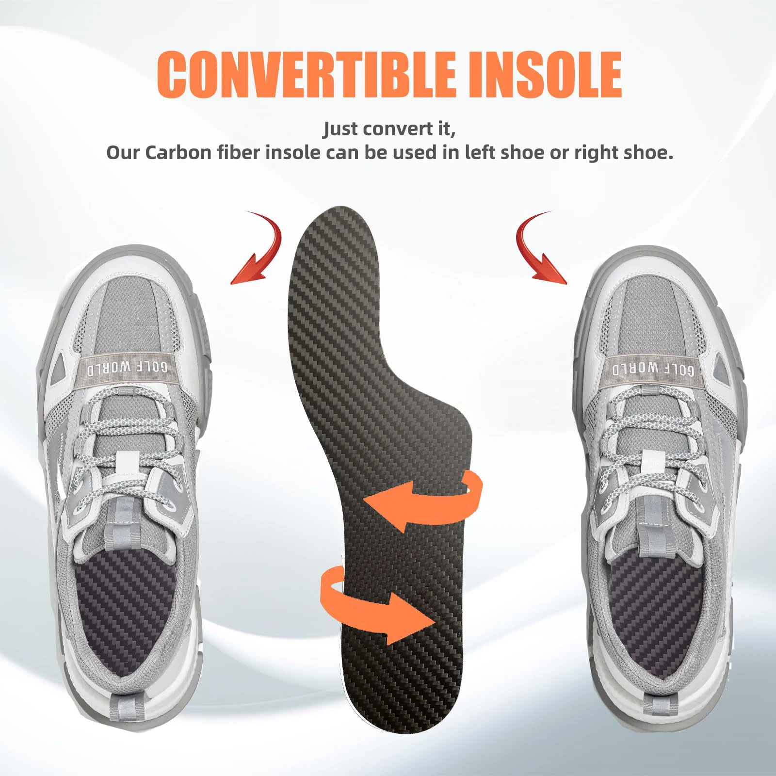1Pair Morton’s Extension Carbon Fiber Insole Rigid Shoe Insert Big Toe Plate for Morton's Toe, Turf Toe, Hallux Rigidus Arthrit 5