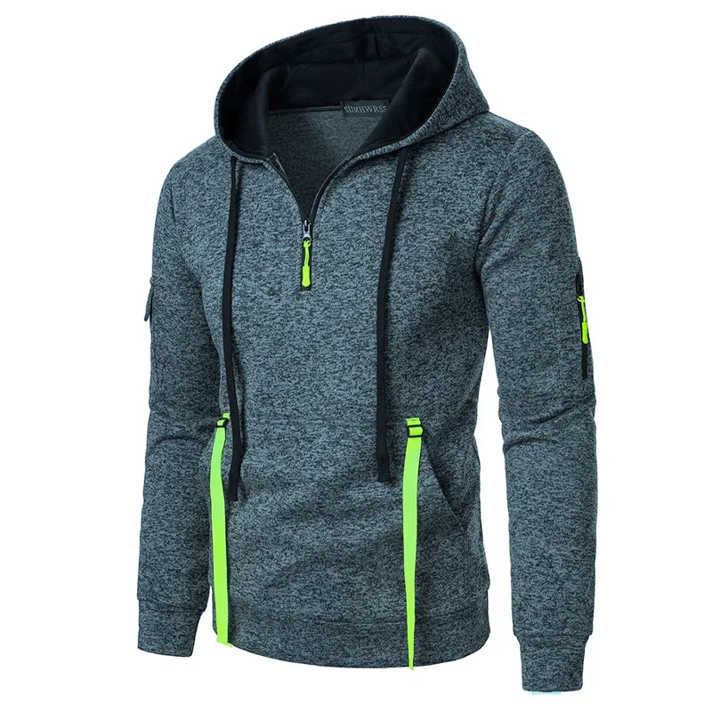 Animal Game Outdoor Men's Casual Hoodie Zipper Pullover Sweatshirts for Men Oversize Outerwear Warm Work Coat Tracksuit Men