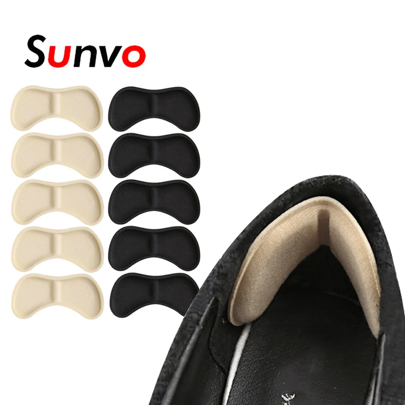 5 Pairs Sponge Heel Pads Adhesive Patch for Pain Relief High Heels Shoes Sticker Foot Care Liner Grips Insole Cushion Insert Pad shoe insoles,heel protector pads