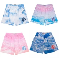 2024 New Summer Eric Emanuel EE Basic Mesh Short Classic Floral Printed Gym Shorts Men's Gym Basketball Sports Beach Shorts 1