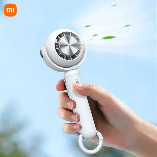 Stay Cool with the Xiaomi New Semiconductor Cooling Ice Coated Handheld Air Conditioner Fan Cheap Product Recommendation