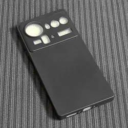 Ultra Soft Transparent TPU Phone Case - Clear Silicone Protective Back Cover for Z80 Ultra (Black)