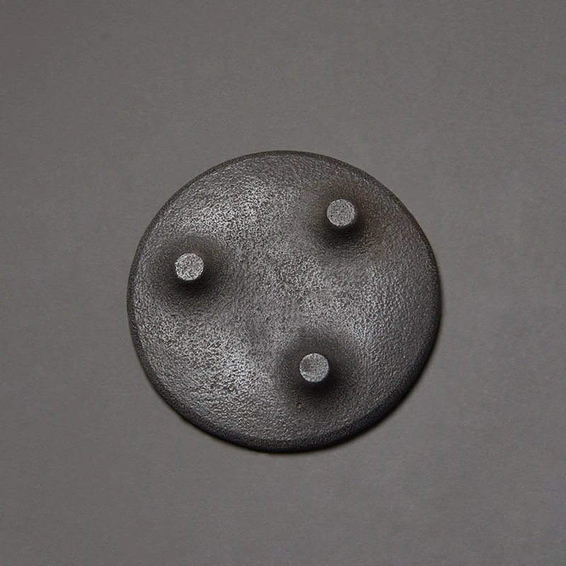100% Natürlicher Basalt-Teekannenständer 15cm Handgefertigt Einzigartige Textur Multifunktionaler Präsentationsständer Premium Gongfu-Tee Zen-Dekor – Detail 4