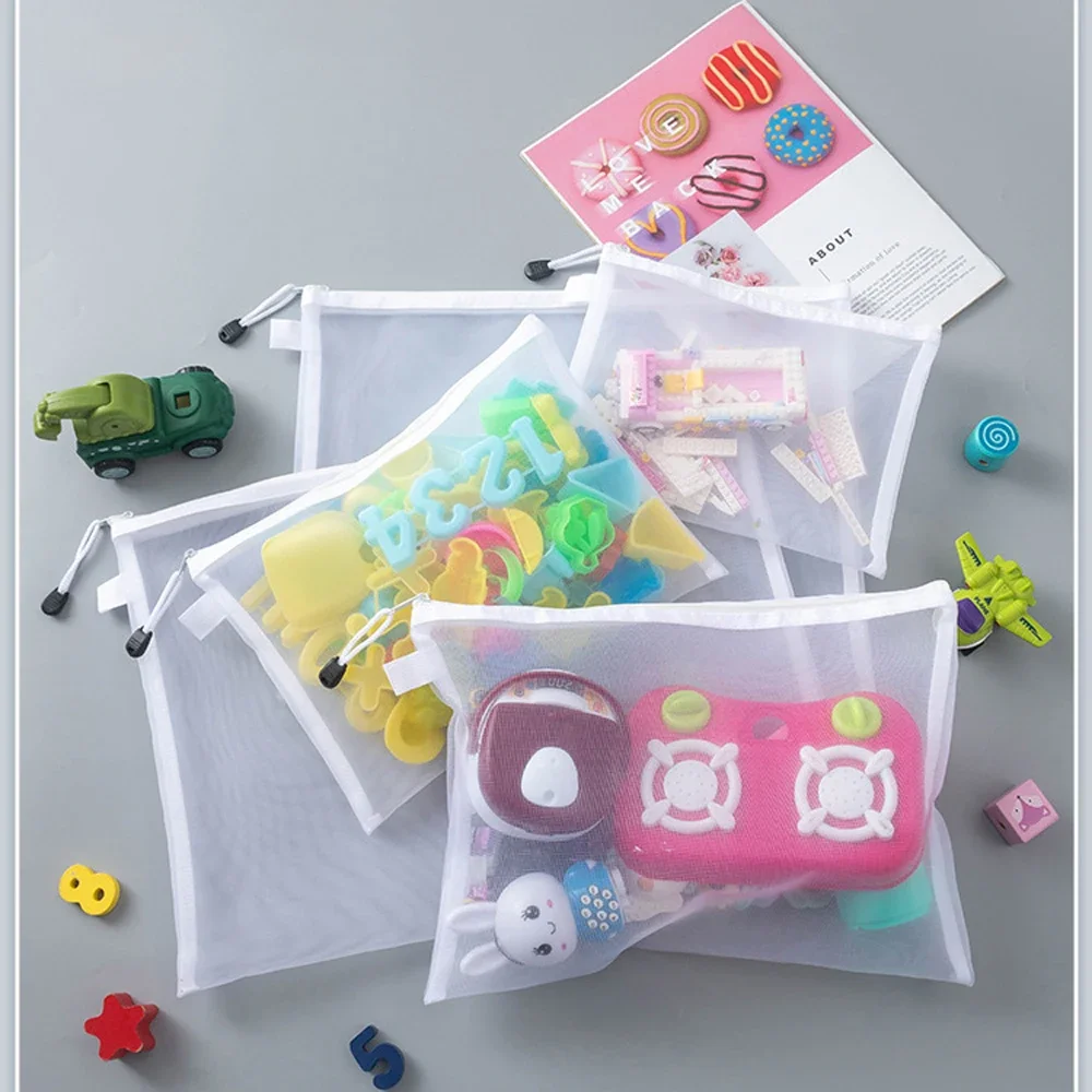Document Bag Storage Bag File Folder Organizer Bag Organizer Storage Organizer 3Pcs File Folders A4 A5 A6 Document Storage Bag Nylon Mesh Zipper Pouch Test Stationery Office School Supplies