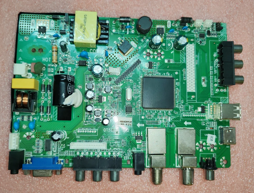 

Free shipping! TP,S512.P66 QT526HP Three in one TV motherboard test 480ma 36-42V works well for 1366x768