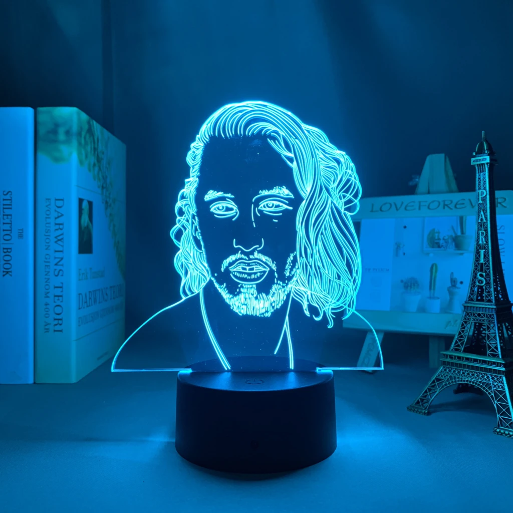 3d Lamp Celebrity Lomepal for Fans Bedroom Decoration Lighting Birthday Gift Battery Powered Color Changing Led Night Light potato night light
