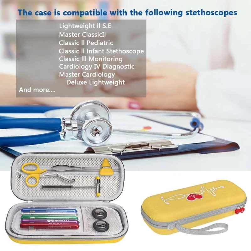 Stethoscope Hard Carrying Bag for Case for 3M III Stethoscope
