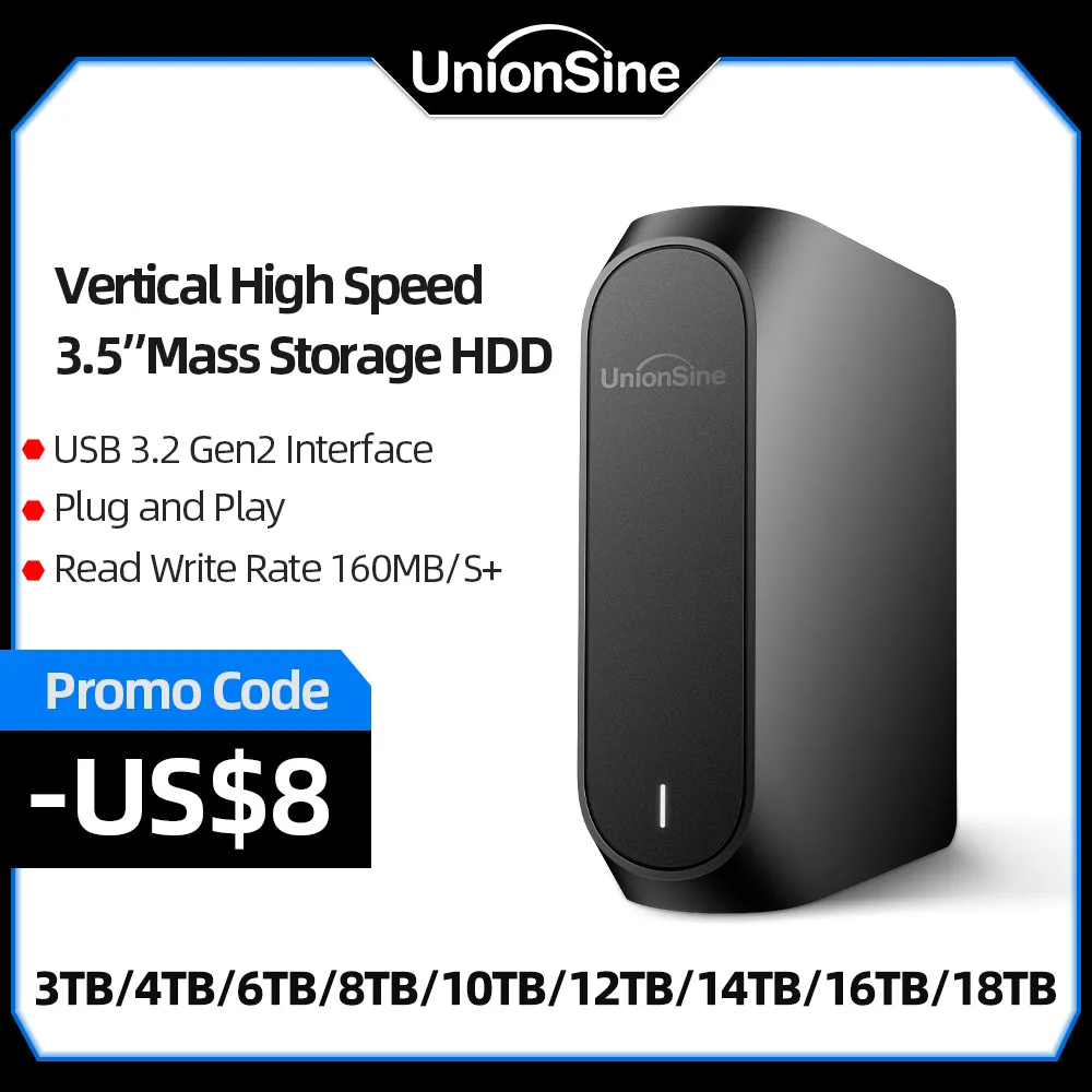 UnionSine 4TB 6TB 8TB 10TB 12TB 18TB 3.5