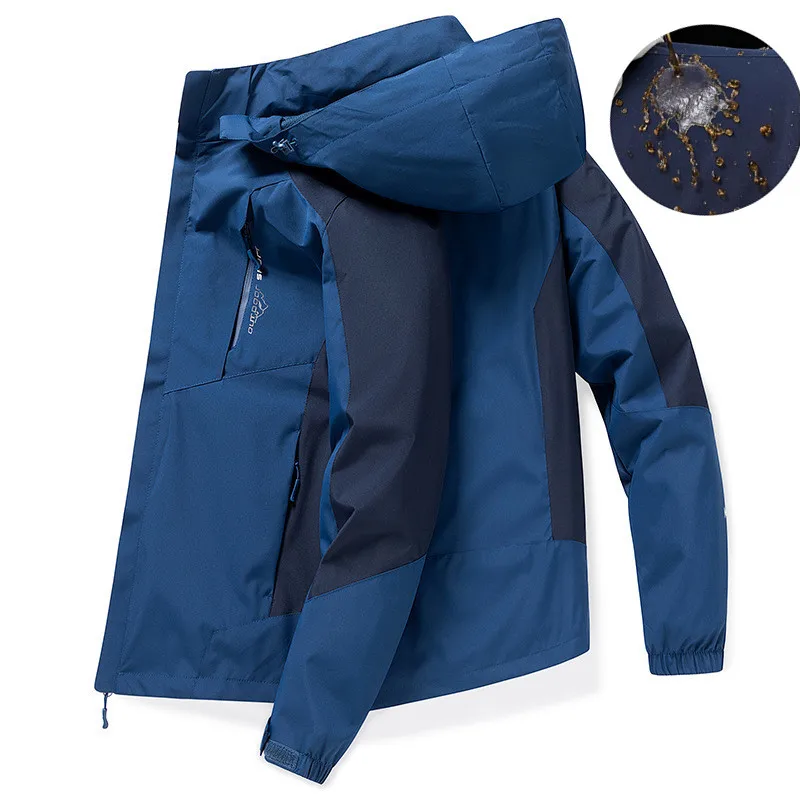 

2024 New Fashion Waterproof Sunscreen Jackets Outdoor Hiking Mountaineering Fishing Suit Windproof Hooded Mountaineering Jacket
