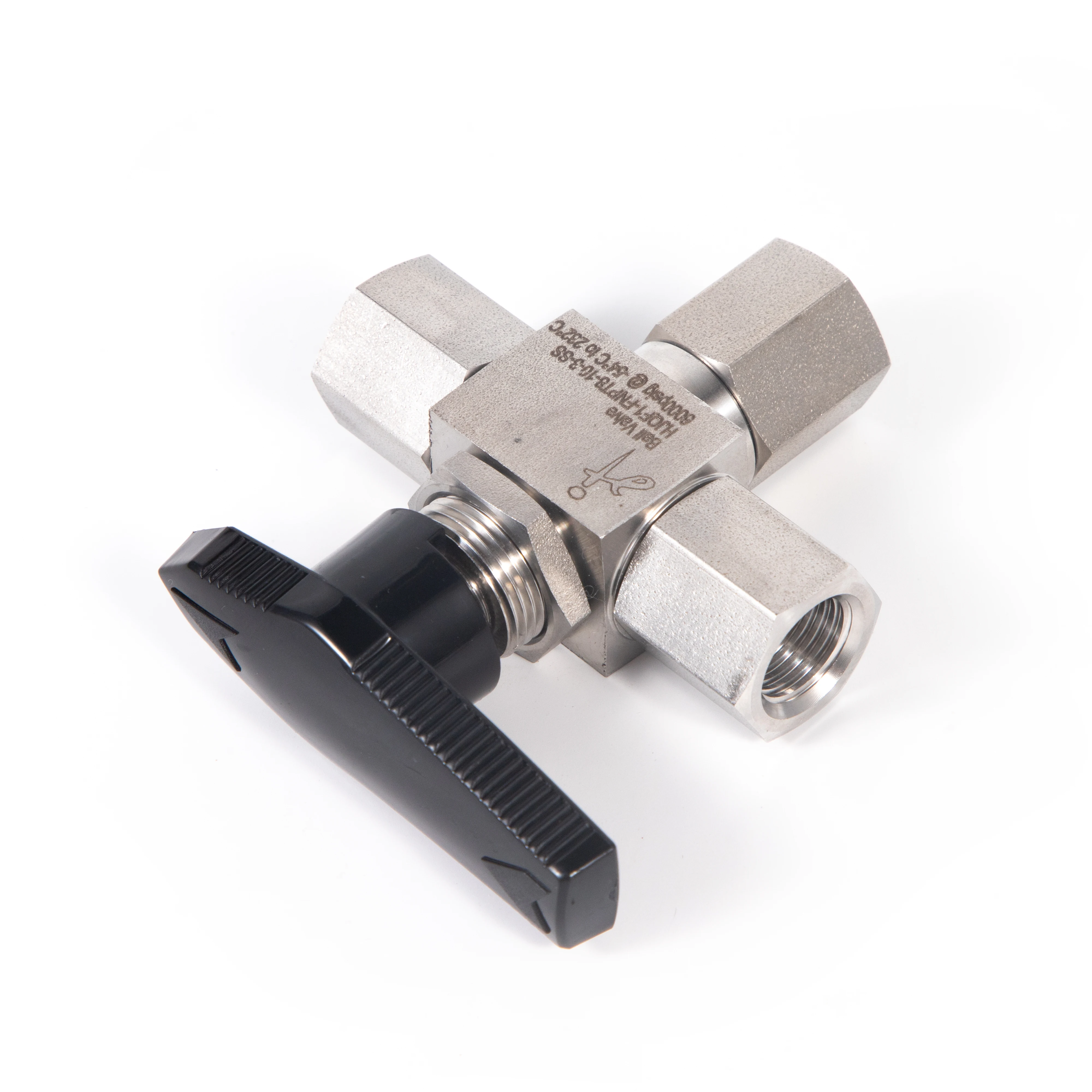 High Pressure Three Way Ball Valve Forged Cold Drawn Bar Stainless Steel Ball Valve