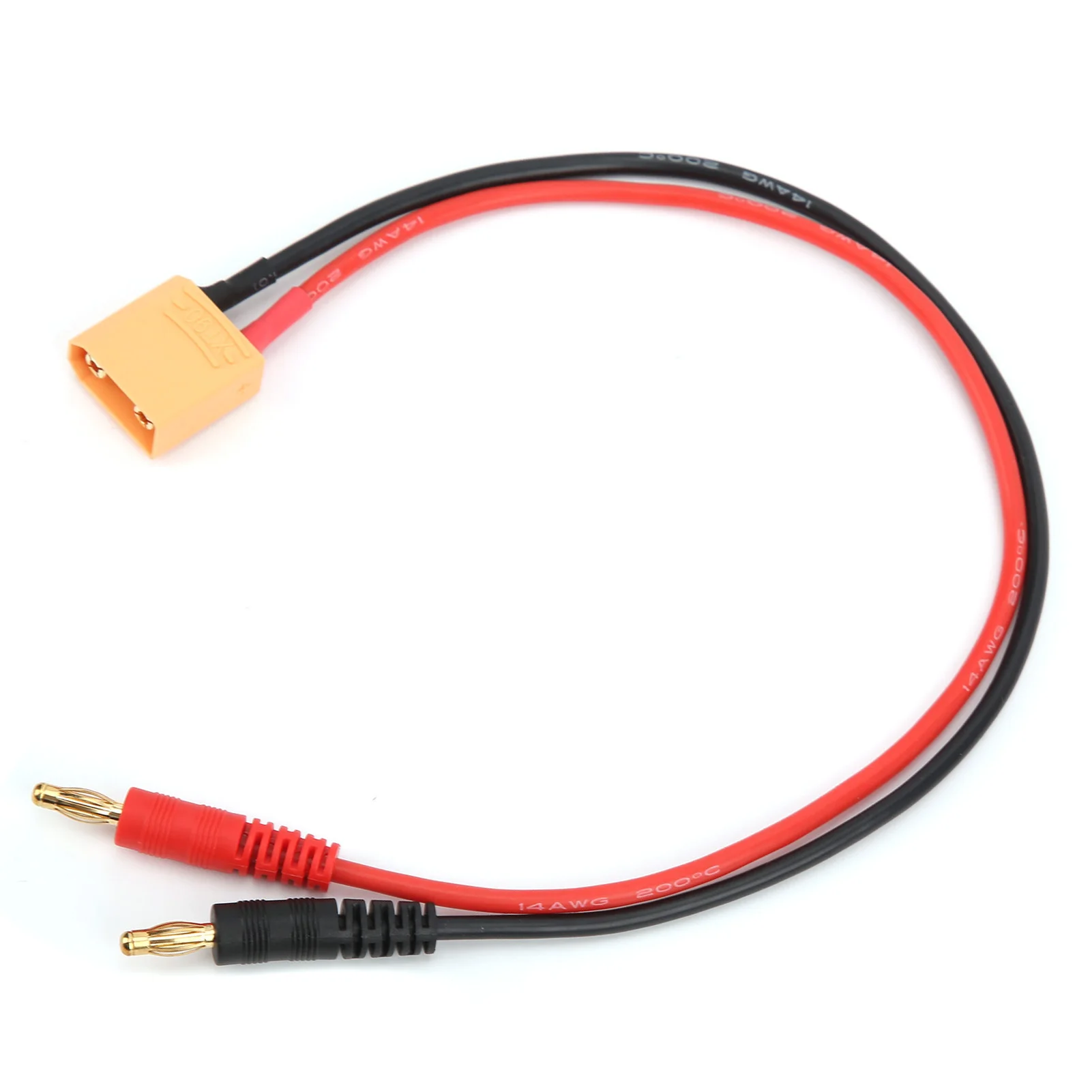 XT90에서 4.0mm 바나나 플러그로 변환하는 14AWG 케이블 안정적인 XT90에서 4mm 바나나 플러그로 변환하는 휴대용 케이블 비행기용 보트 모델용 RC 자동차용