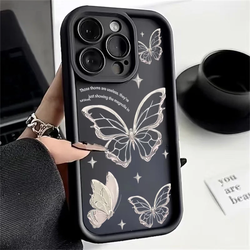 Elegant Abstract Line Butterfly Case – Stylish Protective Cover