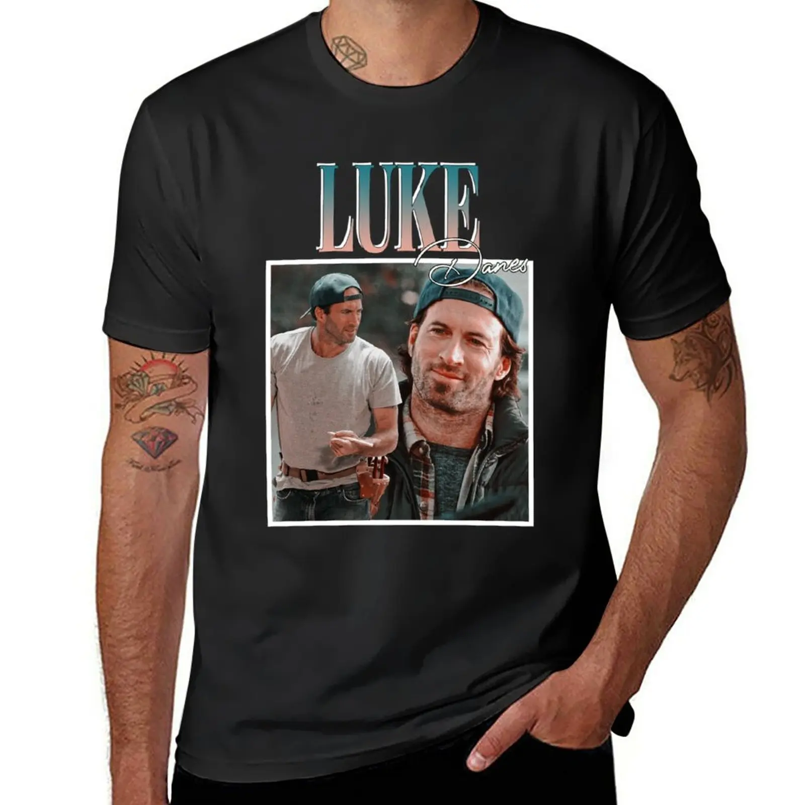 

New Luke danes T-Shirt graphics t shirt Short sleeve quick drying shirt tops workout shirts for men