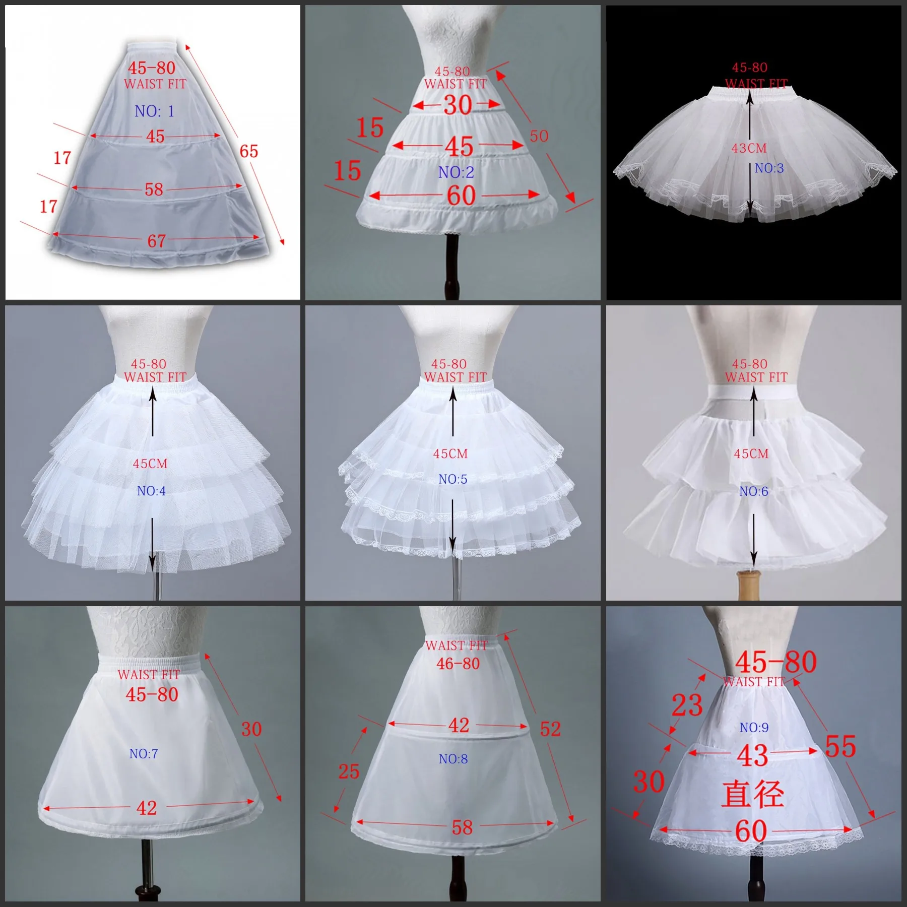 Flower Girls Petticoat Underskirt Cosplay Party Short Dress Jupon Enfant Fille Lolita Ballet Tutu Skirt Enaguas Sottogonna