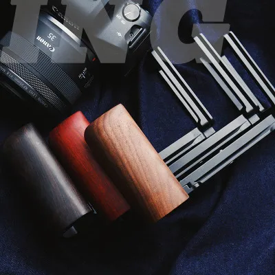 

wooden L Type Bracket Tripod Quick Release Plate Base Grip Handle For CANON EOS R6 Digital Camera Arca-Swiss RSS