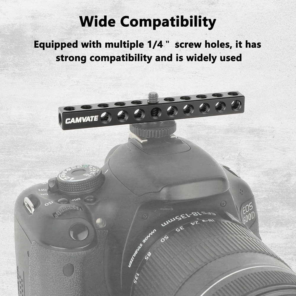 3.9" Cheese Bar Camera Rig with 1/4 Inch Screw Hole For Camera Red Rig Light-Wei