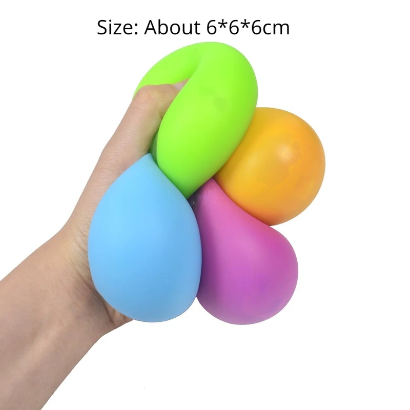 New Antistress Pressure TPR Ball Stress Relief Change Colour Squeeze Balls for Kids Adults Hand Fidget Toy Squishy Stressball 2