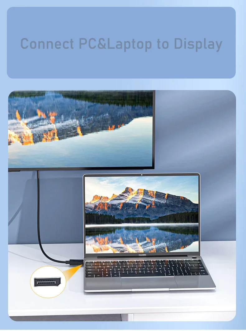 Premium DisplayPort to HDMI Adapter Cable