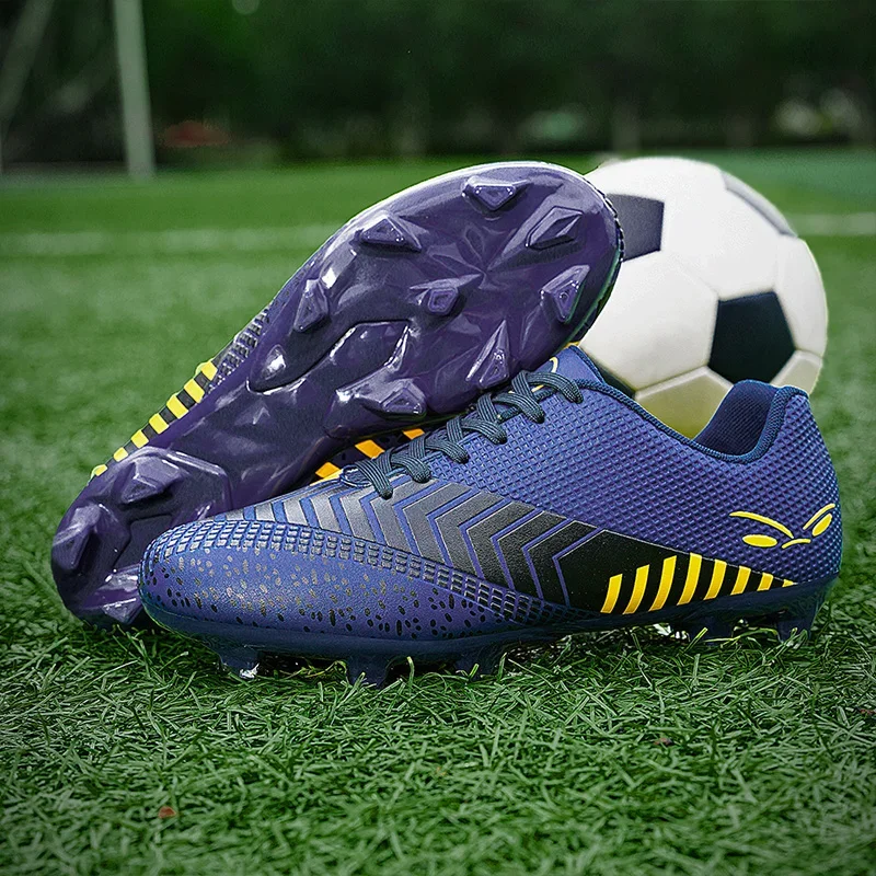 Herre Fotballsko Ankelstøtte Sklisikre Feltsko Futsal Trening Utendørs Kamper Fotballsko Kvalitetssneakers_voghion.com