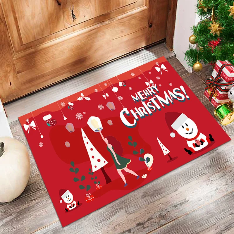

Kitchen, bathroom, water absorption, anti slip floor mats, household crystal velvet cartoon entry floor mats rugs