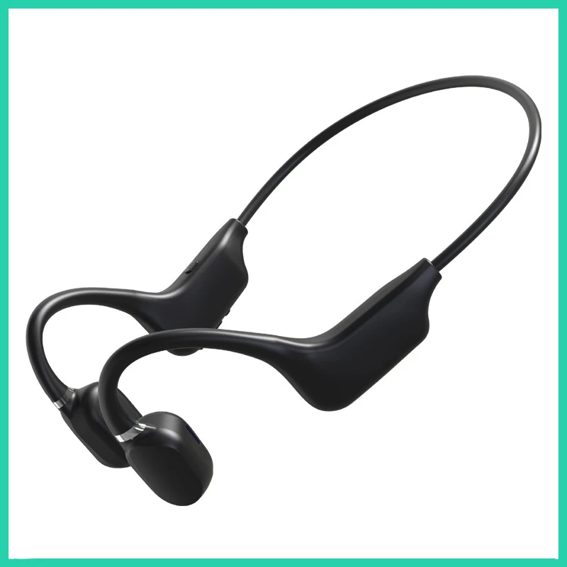 

New Bone conduction Bluetooth Headset Earless Wireless Sports Running Fitness Cycling Hanging headphones open