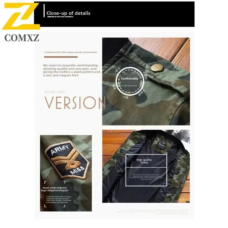 EIAO Early Autumn Men's Sports Jacket Versatile Trendy Loose Fit Casual Coat Streetwear Korean Style Fashion Outerwear  New 2025