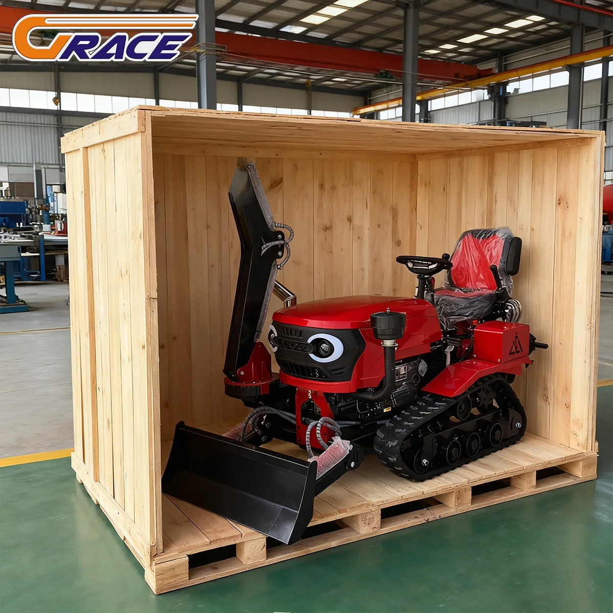 2025 Agricultural Crawler Tractor 35 Hp Ride-On Rotary Tiller 25HP 30HP 50HP Track Crawler Tractor with Low Price for Sale