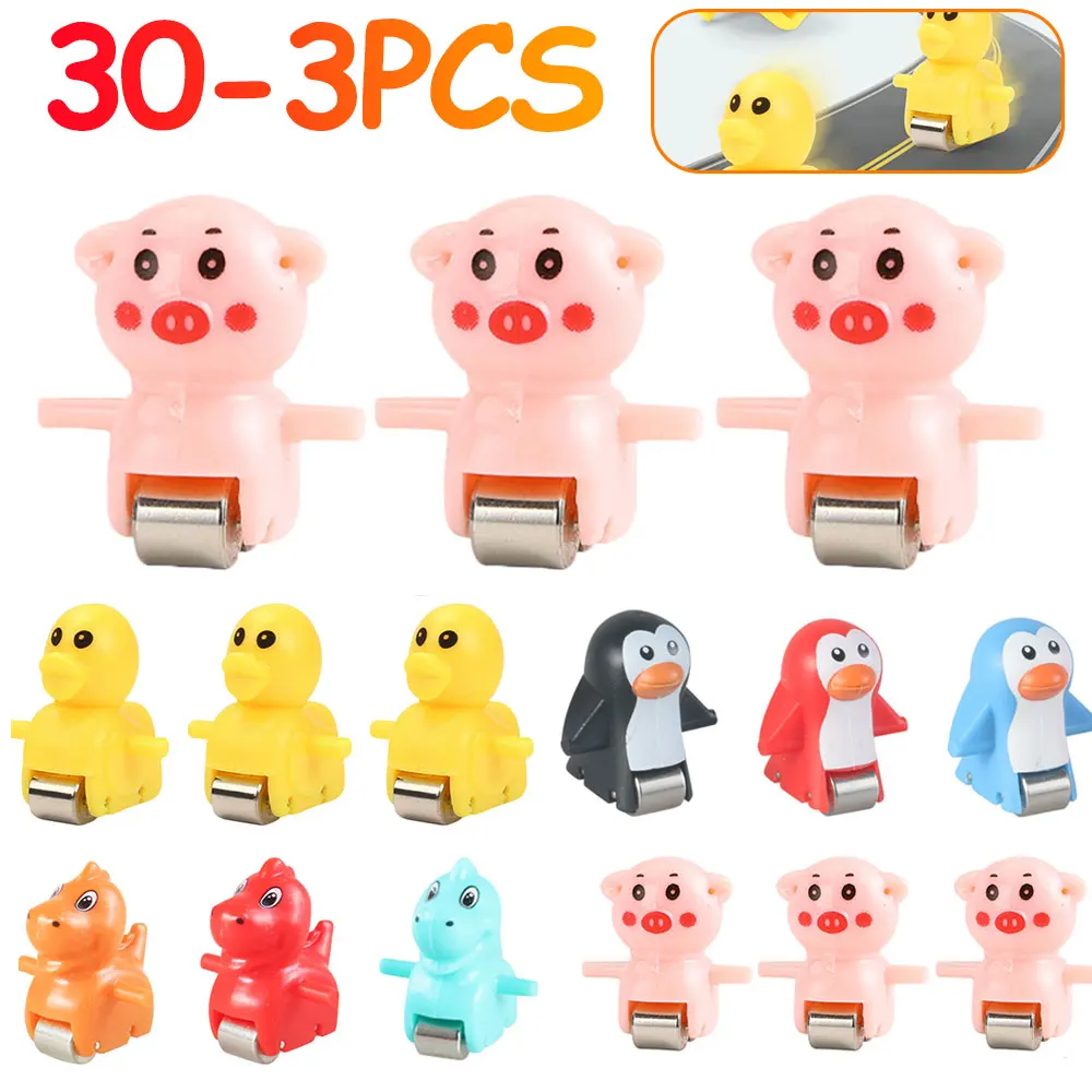 Racing Car Train Toys racing car train toys 3-30PCS Duck/Pig/Dinosaur/Penguin Climb Stairs Toy Roller Coaster for Kids 3 Years Old and Up