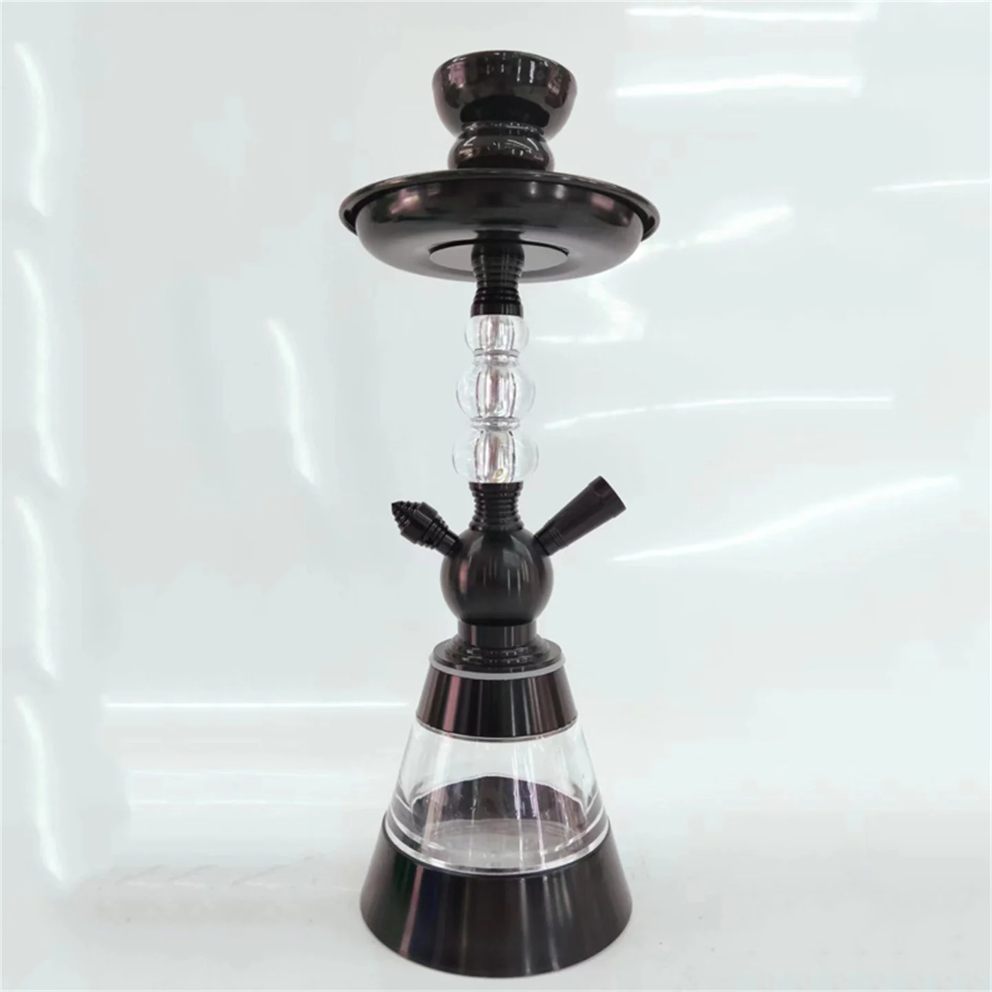 Arabic Hookah Complete Set Shisha Pipes-1 Hose Ports Acrylic Base
