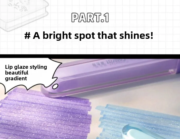 Glitzerndes Textmarker-Set, Ice Transparent Sparkle Fluorescent Marker für Notizen, Journaling und Studium – Detail 3