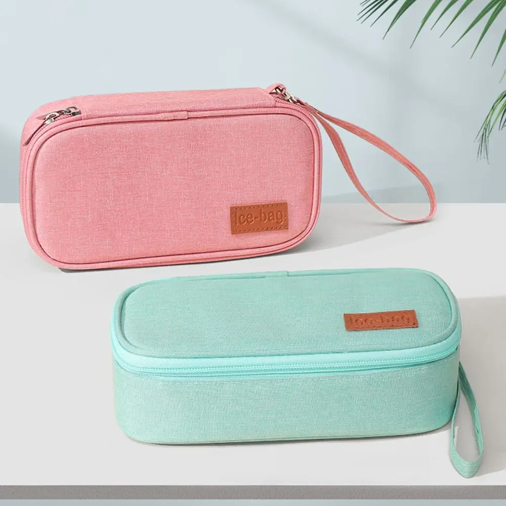 Insulin Cooling Bag Candy Color Insulin Cooling Bag without Gel Drug Freezer for Diabetes Thermal Insulated Pill Protector Portable Medicla Cooler