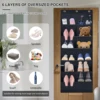 Hanging Shoe Organizer with 9 Pocket Hooks Wear Resistant The Door Shoe Hanger Door Hanging Storage Space Organizer Rack Closet 3