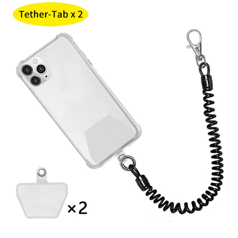 4 Supporti Universali Per Cellulare Con Anello In Metallo, Tether Tabs, Cordino Ricambio, Oro E Argento, Senza Custodia