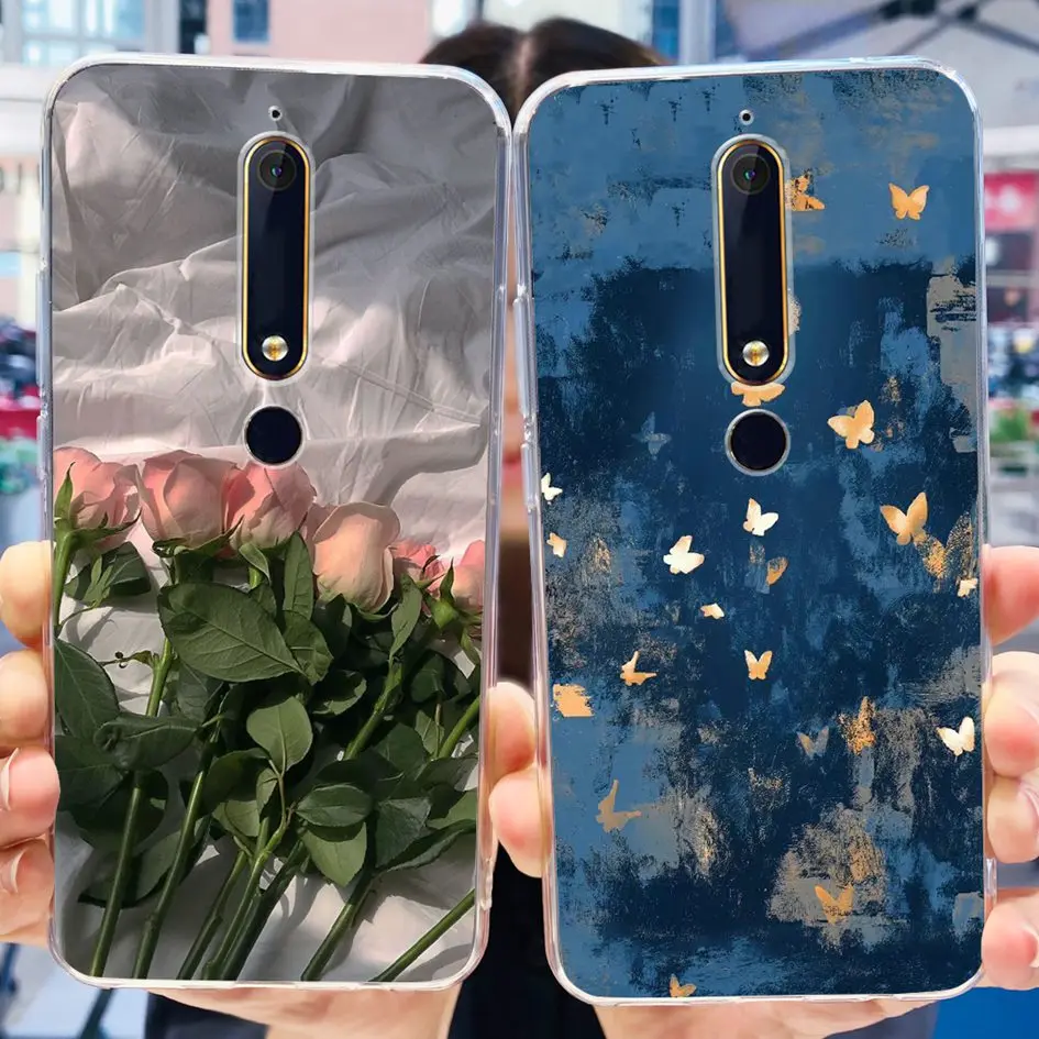 Fashion Flower Soft Silicone Bumper Phone Case in Pink
