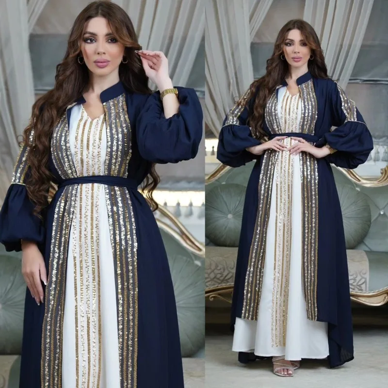 Arabic Abaya Dubai Muslim Kaftan Maxi Dress Women Luxury Ramadan Caftan Marocain Evening Party Long Dresses 2023 Abayas Femme