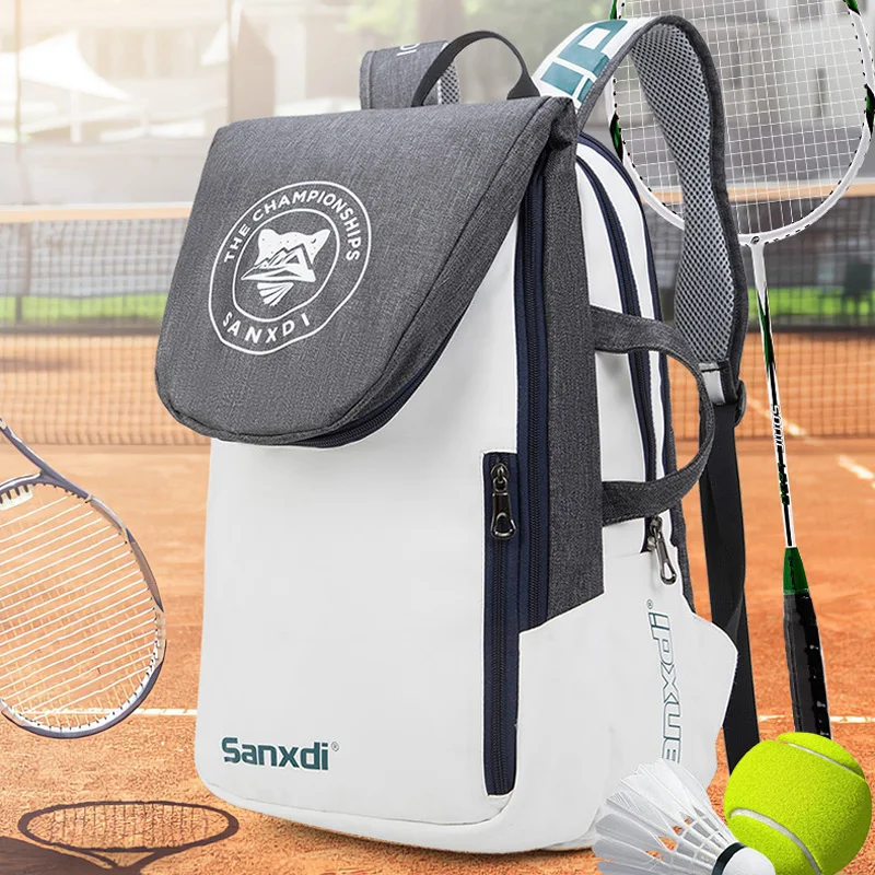 Tennis Paddle Backpack Squash Badminton Rackets Bag Tennis Padel Squash Racquet Carrying Handbag Large Capacity Raquete Bags