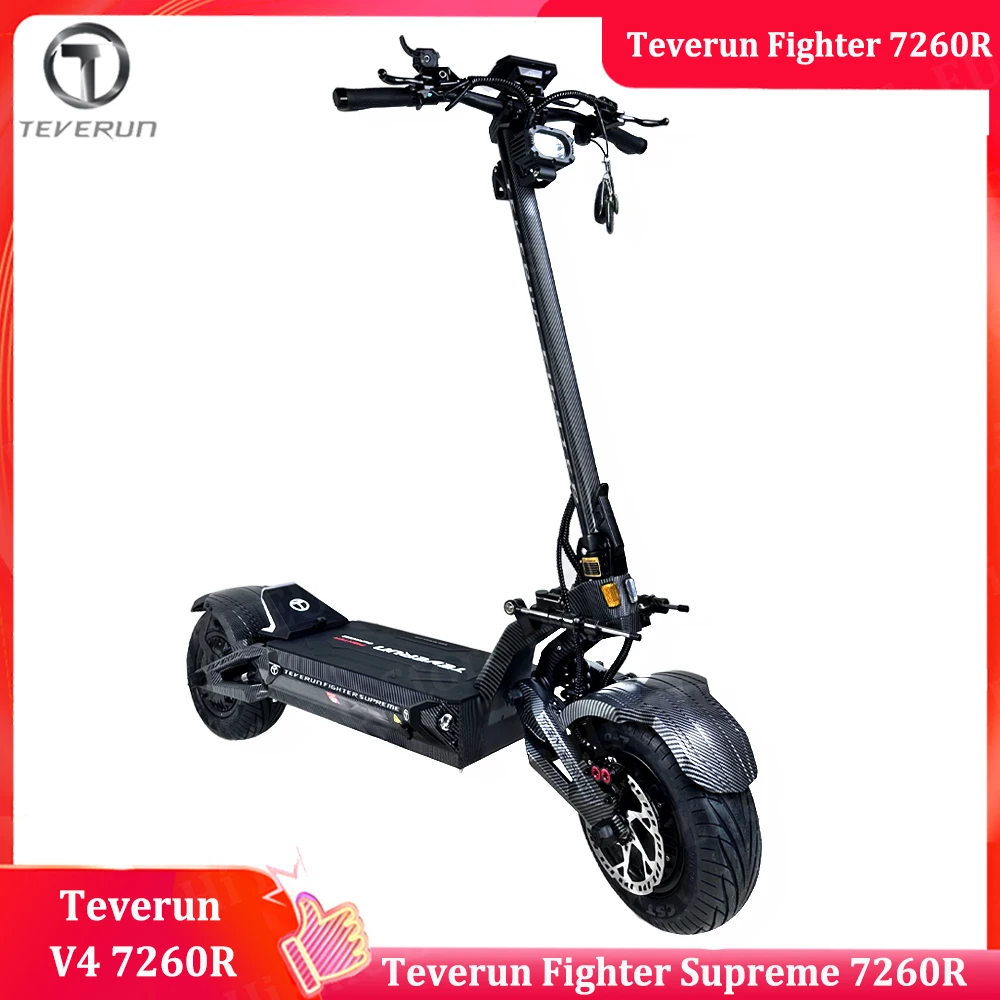 EU Stock Newest Teverun Fighter 7260R 72V 60Ah Peak Power 10000W Motor With GPS PKE Function Electric Scooter