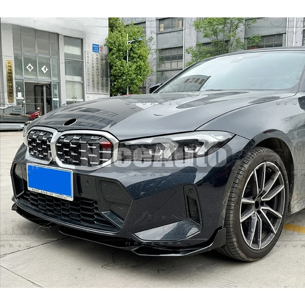 Frontspoiler Für BMW 3er G20 G21 LCI M Sport 2023-2025 - ABS Lip In Bright Black