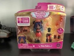 Royale High Fire Fairy Fashion Doll with Exclusive Virtual Item Code - Official Collectible Toy (Fire Fairy)