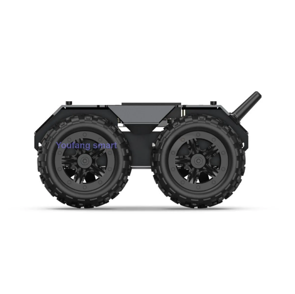 4WD Full Metal Robot Car with Rubber Wheels 0.91-inch OLED Flexible Mobile Robot Car For ESP32 Onboard Programmable Kit
