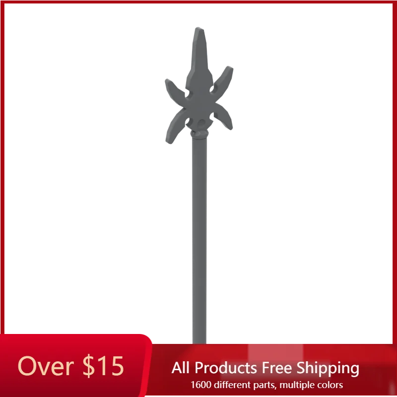 

10PCS Assembles Particles 43899 Lance Spear Bricks Building Blocks High-Tech DIY education Replaceable Parts Toys For KID Gift