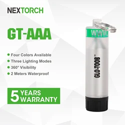Nextorch Glo Toob Pro GT-AAA PRO Scuba Diving Flashlight Emergency Signal Light White Red Yellow Green Blue Diver AAA Battery
