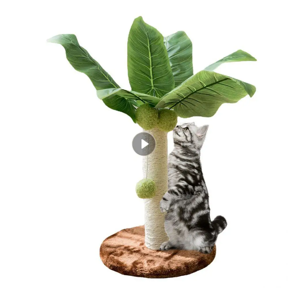 

Кошачья Когтеточка, стойка для здоровых ногтей, прочная, 25 см, коричневые товары для домашних животных, стойки с сизальной веревкой, безвредные натуральные