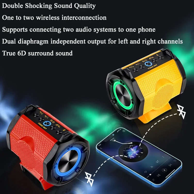 3D Surround Sound HiFi High Fidelity Speaker Audio Sound For Makita For DeWalt Bosch Milwaukee 18V 20V Lithium Battery audio speaker