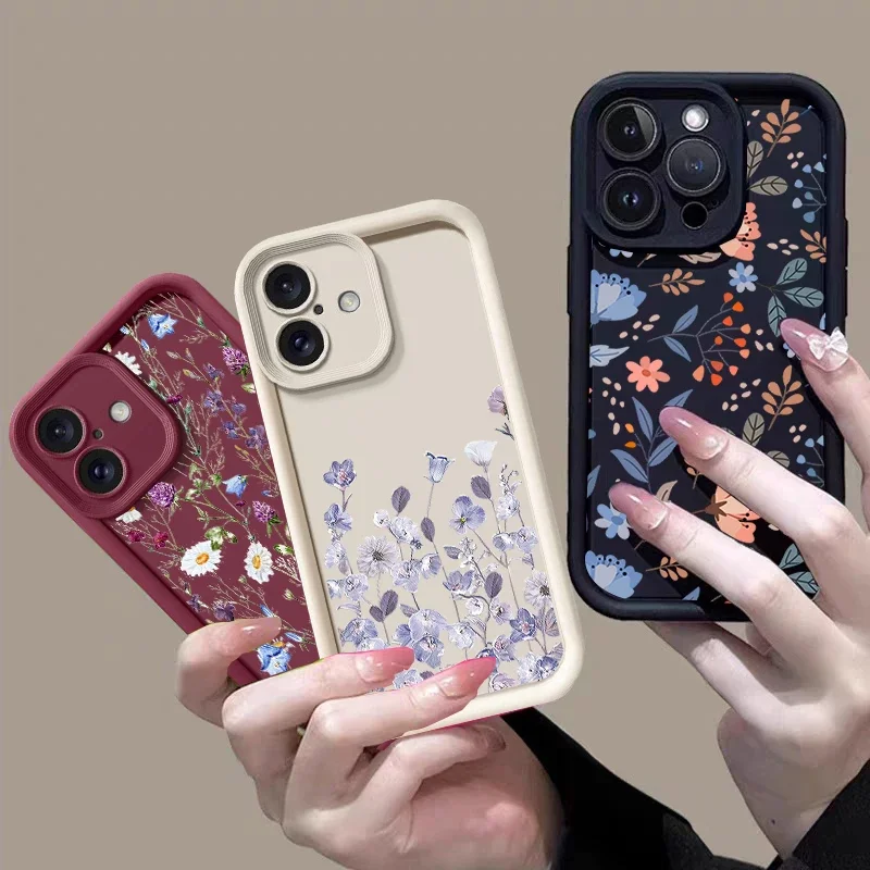 Floral Design Protective Phone Case